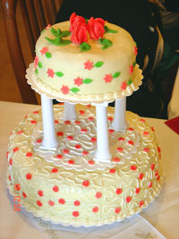 dort svatební dvoupatrový