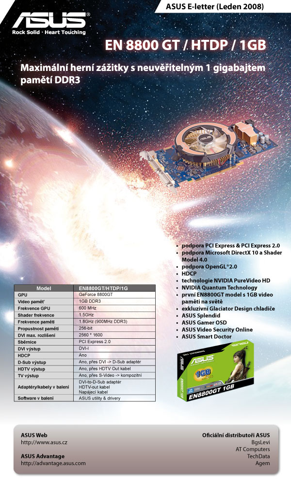 ASUS EN 8800 GT / HTDP / 1GB